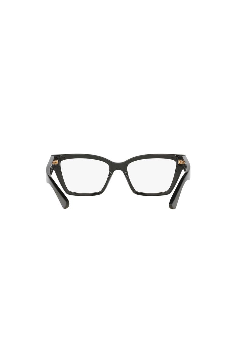 Gucci 53mm Cat Eye optical glasses, Alternate, color, Black