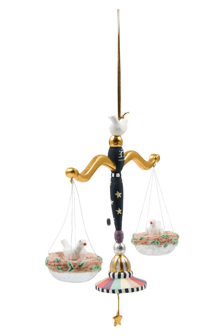 Patience Brewster Zodiac Ornament, Alternate, color, LIBRA
