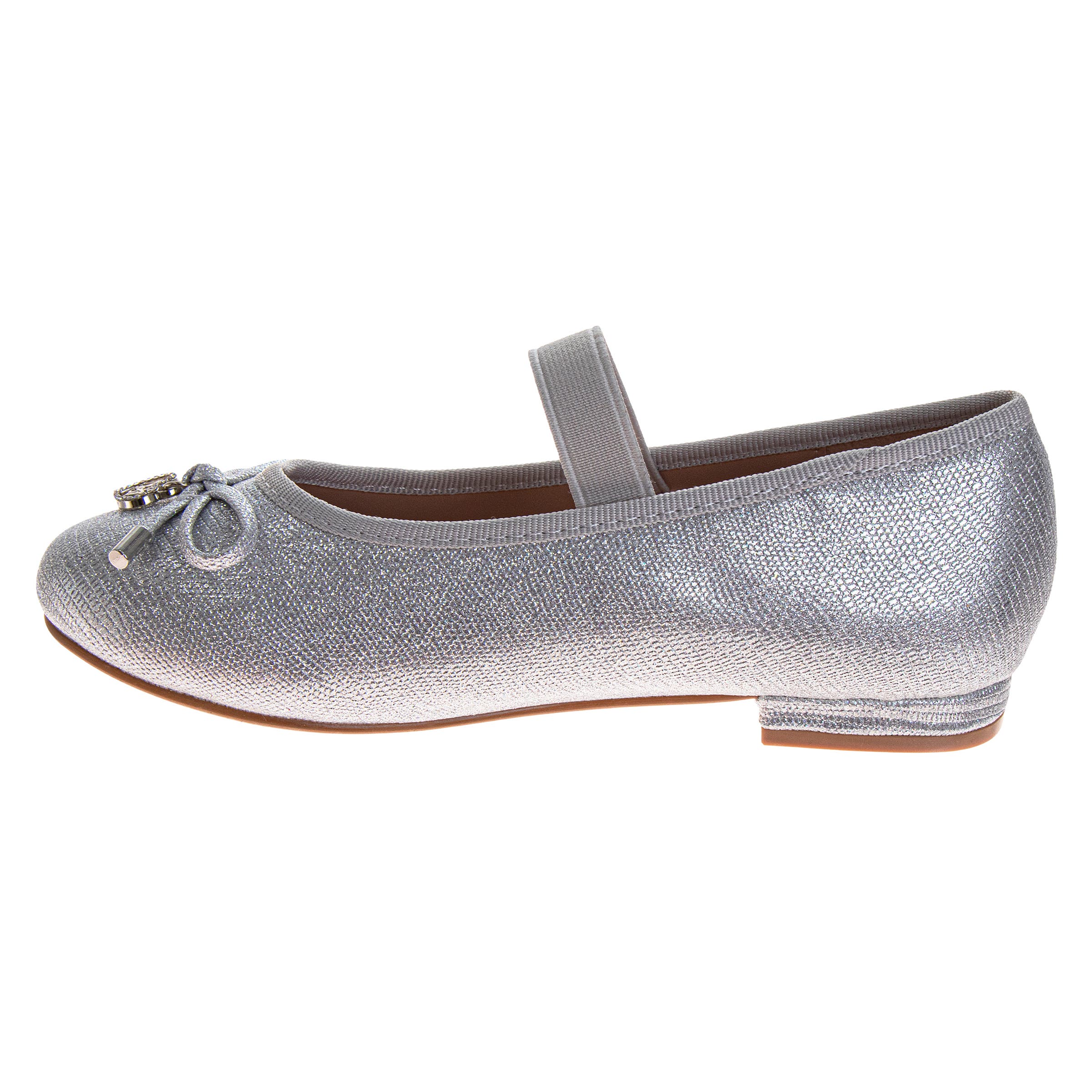 BADGLEY MISCHKA Dress Sandals for Girls, Alternate, color, Silver