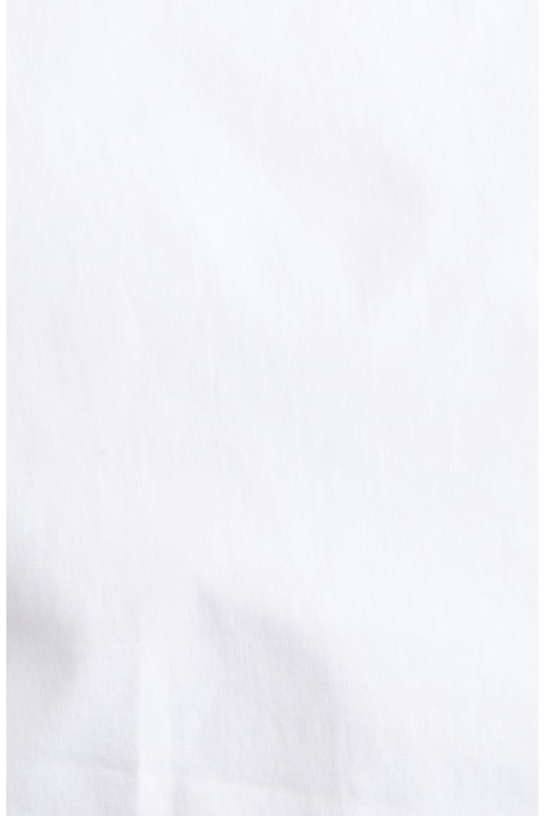 Oya Center Ruched Stretch Cotton Top, Alternate, color, WHITE
