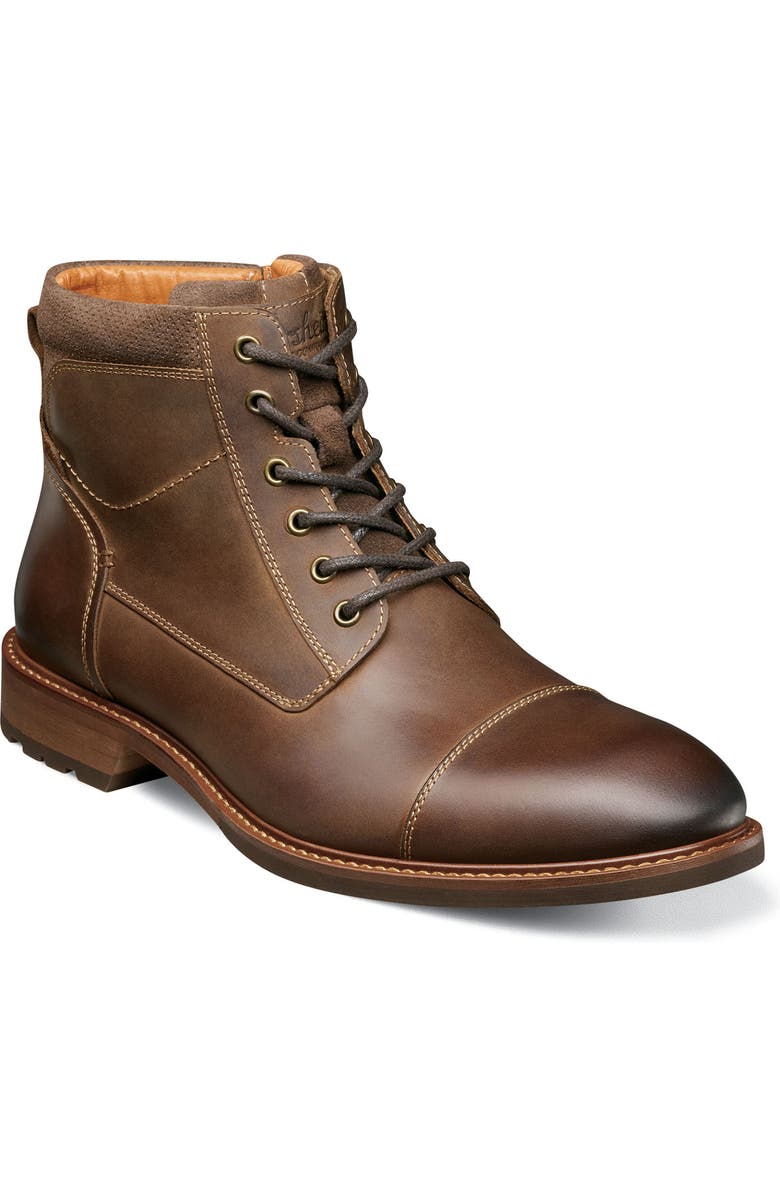 Florsheim Lodge Cap Toe Lace-Up Boot, Main, color,