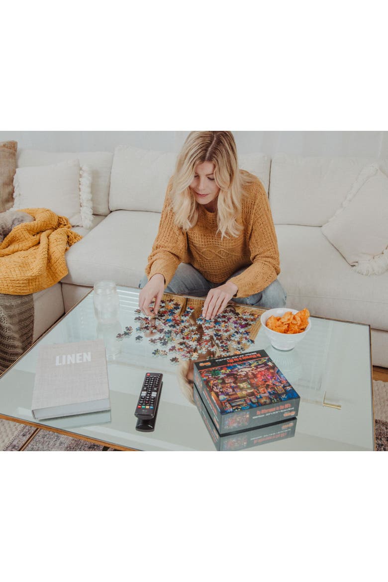 An Afternoon in the 80s Retro 1000-Piece Jigsaw Puzzle By Rachid Lotf, Alternate, color, Orange