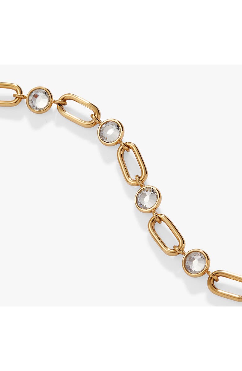 Alex and Ani Crystal And Paperclip Chain Bracelet, Alternate, color,