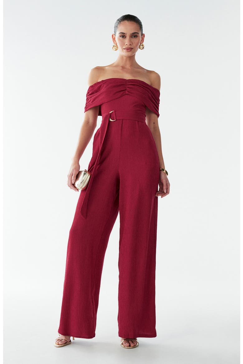 Ava Jumpsuit, Alternate, color, Burgundy