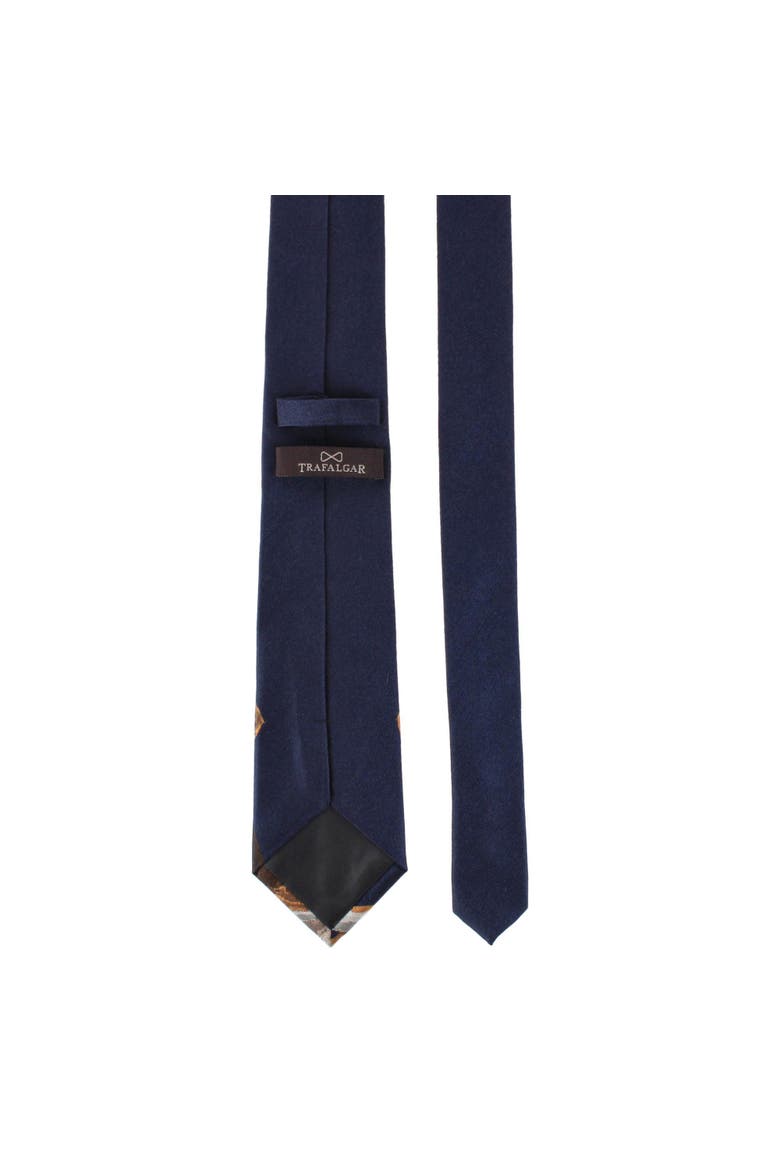 Man's Best Friend Series Beagle Silk Novelty Necktie, Alternate, color, Navy