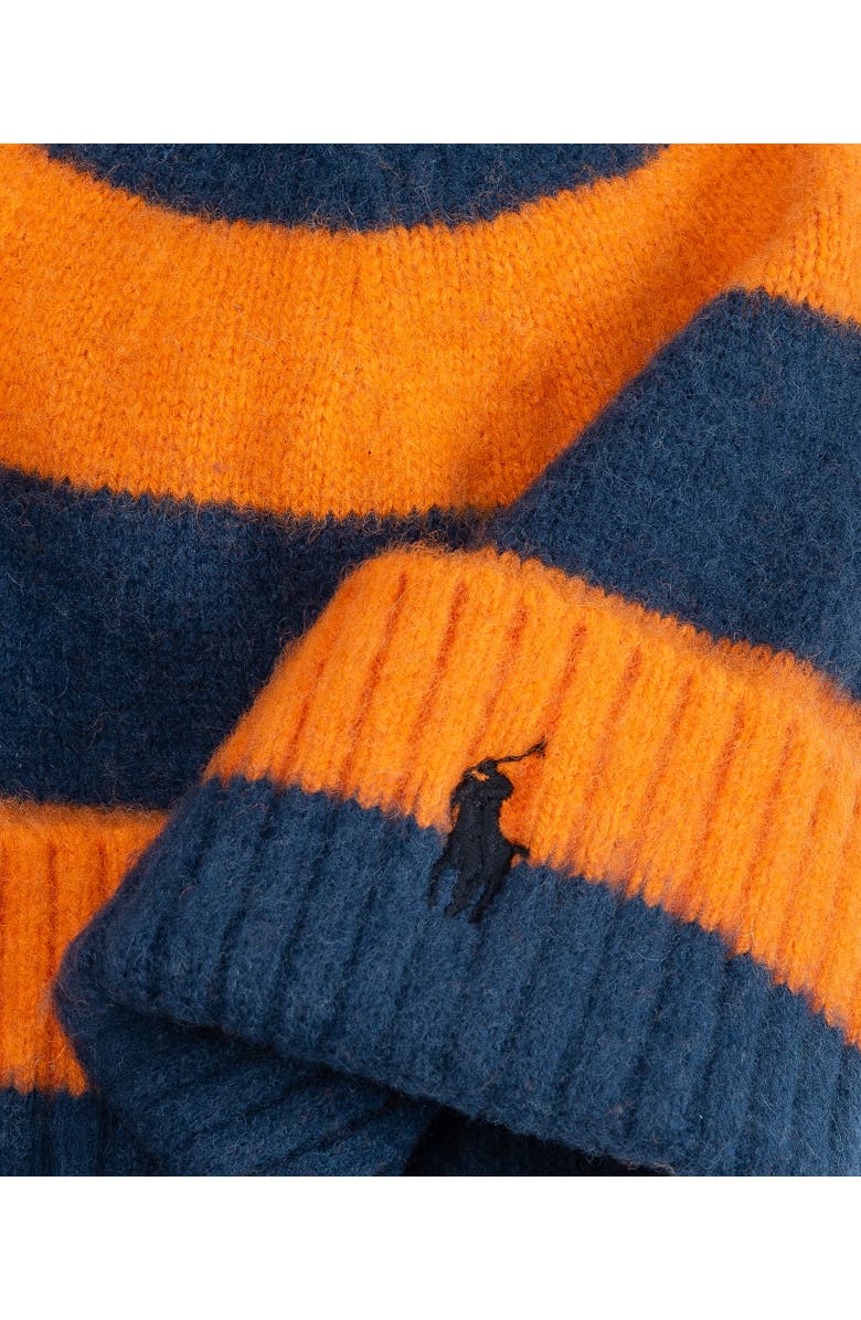 Polo Ralph Lauren Brushed Wool Stripe Beanie, Alternate, color,