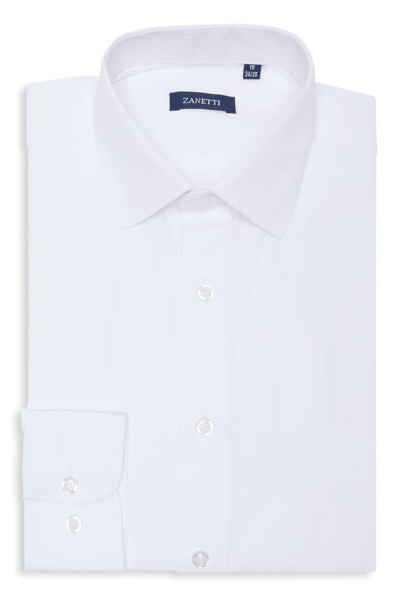 ZANETTI Girona Fine Line Trim Fit Dress Shirt (Men) | Nordstromrack