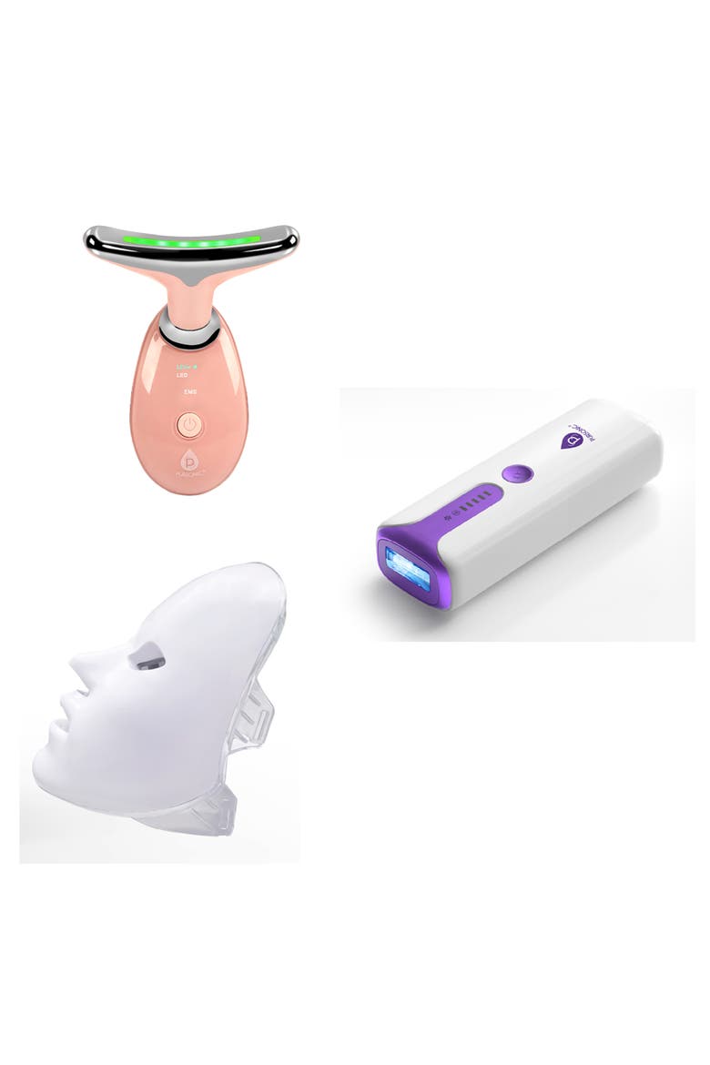 7-in-1 LED Therapy Mask & Sculpting Wand, Main, color, Multicolor