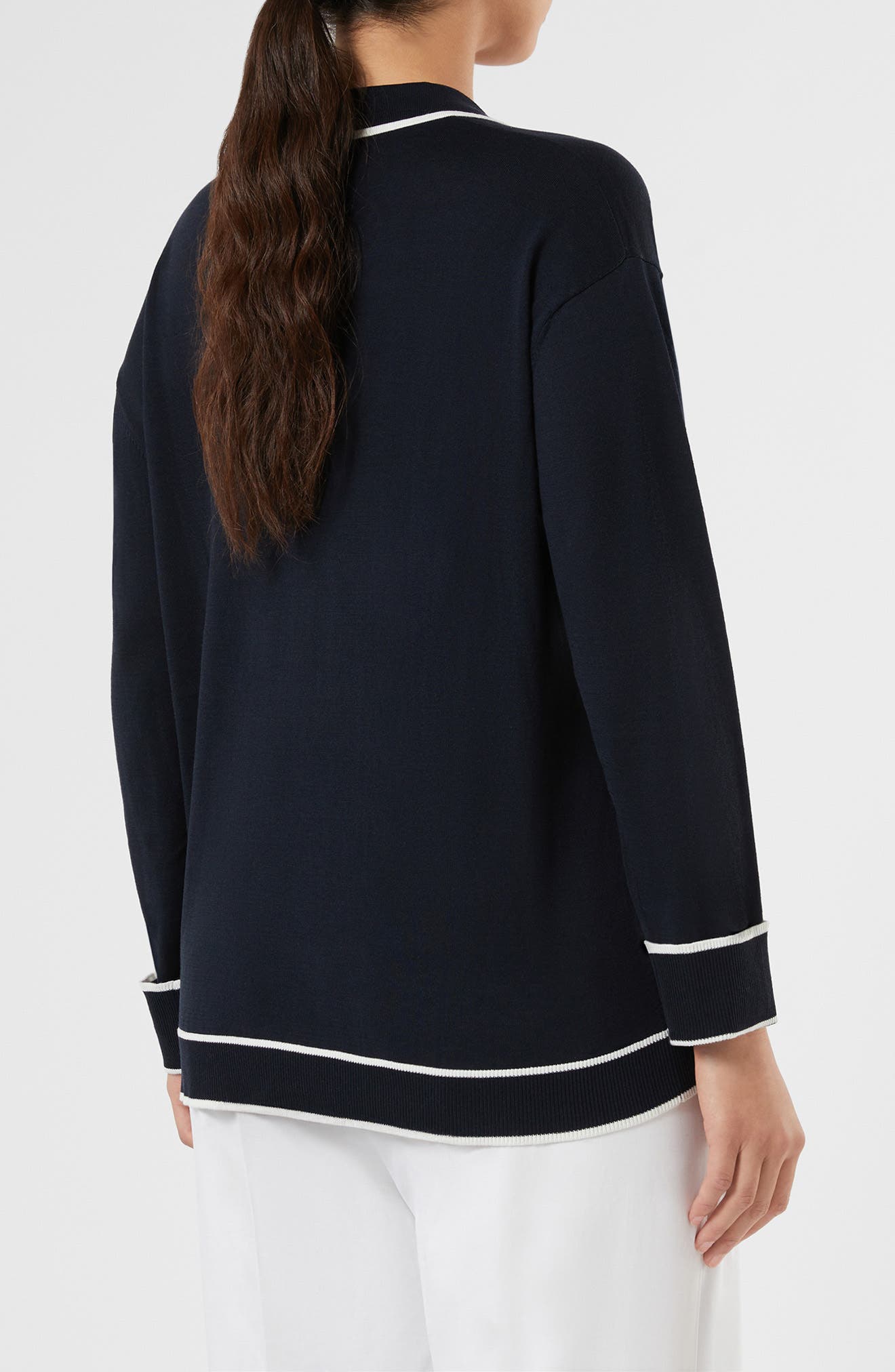 Ridente Contrast Silk & Cotton Sweater - image 2