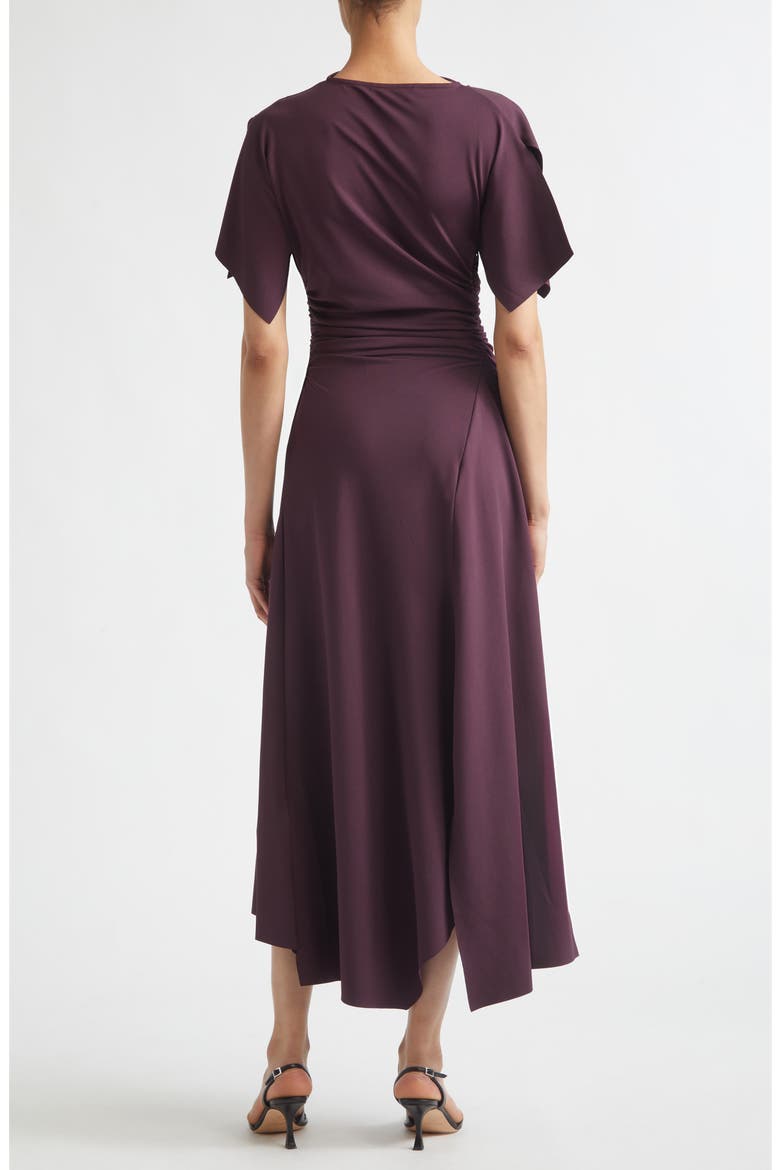 Blousey Midi Dress, Alternate, color, BLACK CURRANT