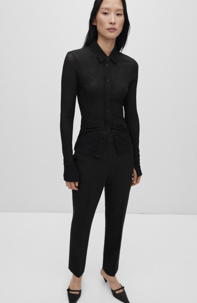 MANGO Straight Leg Suit Trousers, Alternate, color,