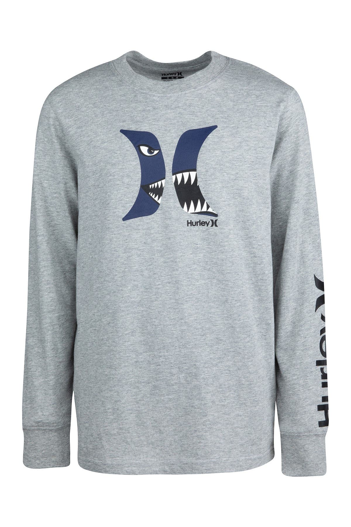 Hurley Shark Bait Long Sleeve Tee & Beanie - 2 Piece Set | Nordstromrack