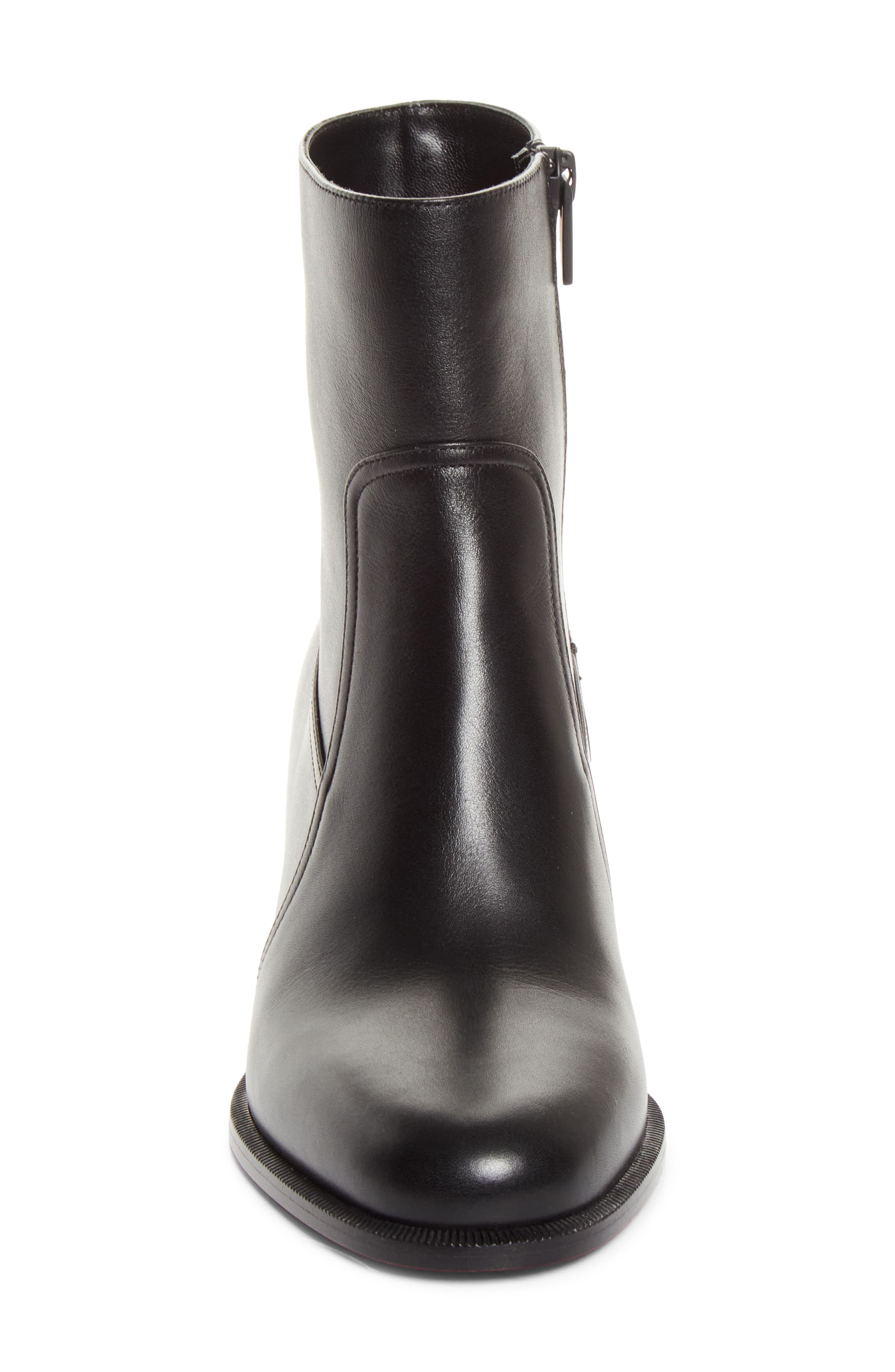 Ira Leather Bootie, Alternate, color, CM53 BLACK/ BLACK
