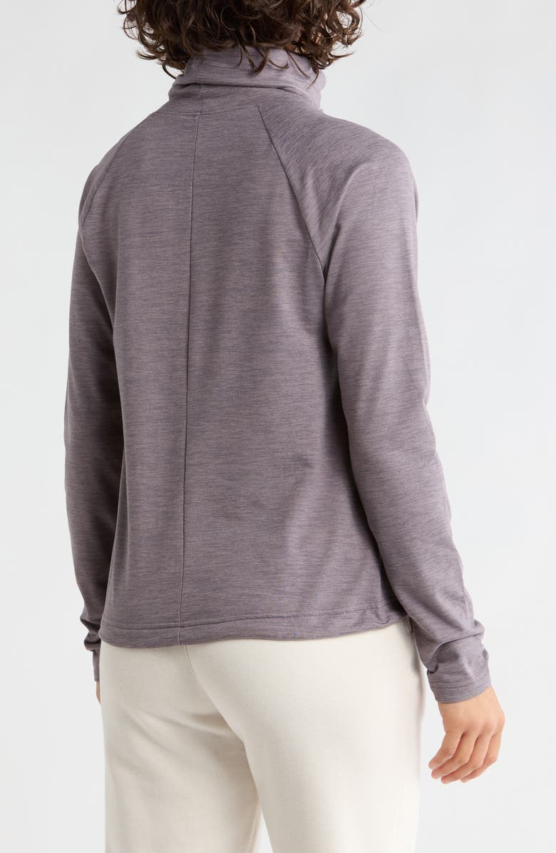 APANA Zephyr Cowl Neck Sweatshirt, Alternate, color, Grey Wing Heather