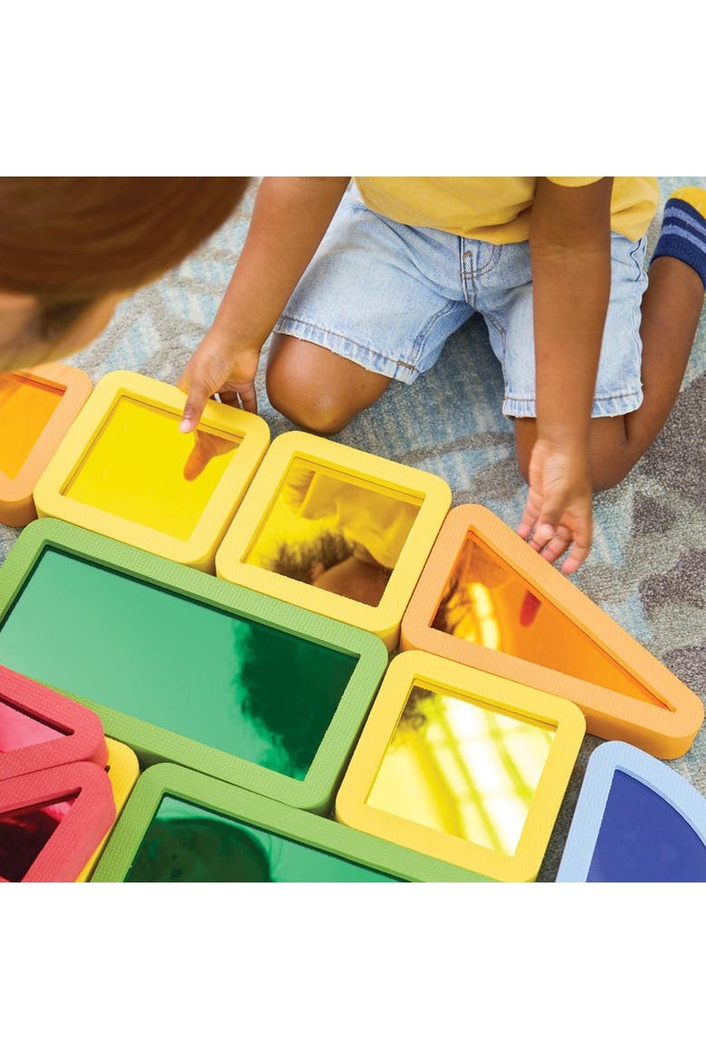 Mirror Foam Blocks - 12 Pieces, Alternate, color, Multicolored