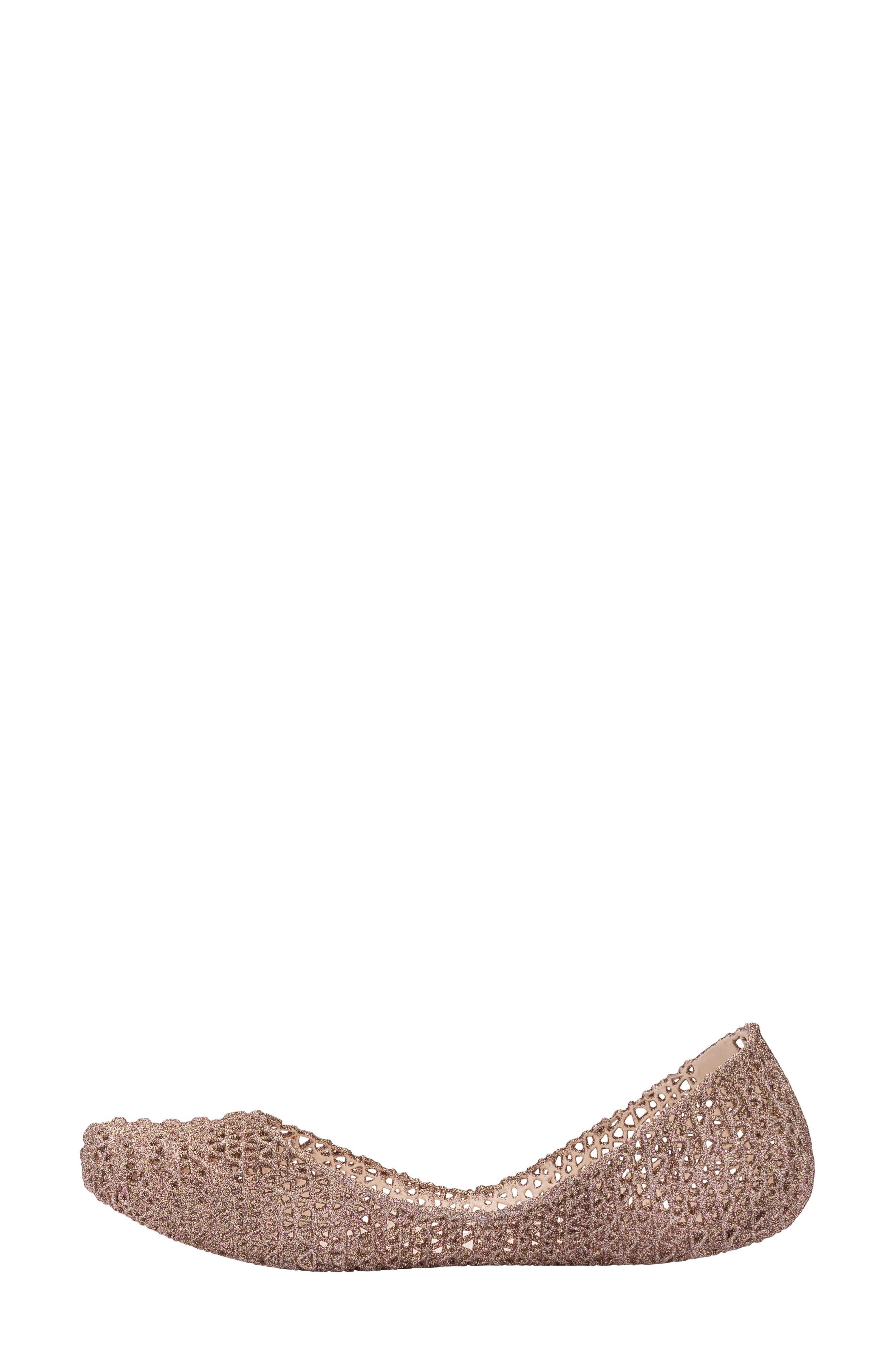 Campana Papel VII Jelly Flat, Alternate, color, BEIGE/GLITTER