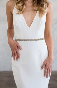 Brides & Hairpins Calista Swarovski Crystal Sash