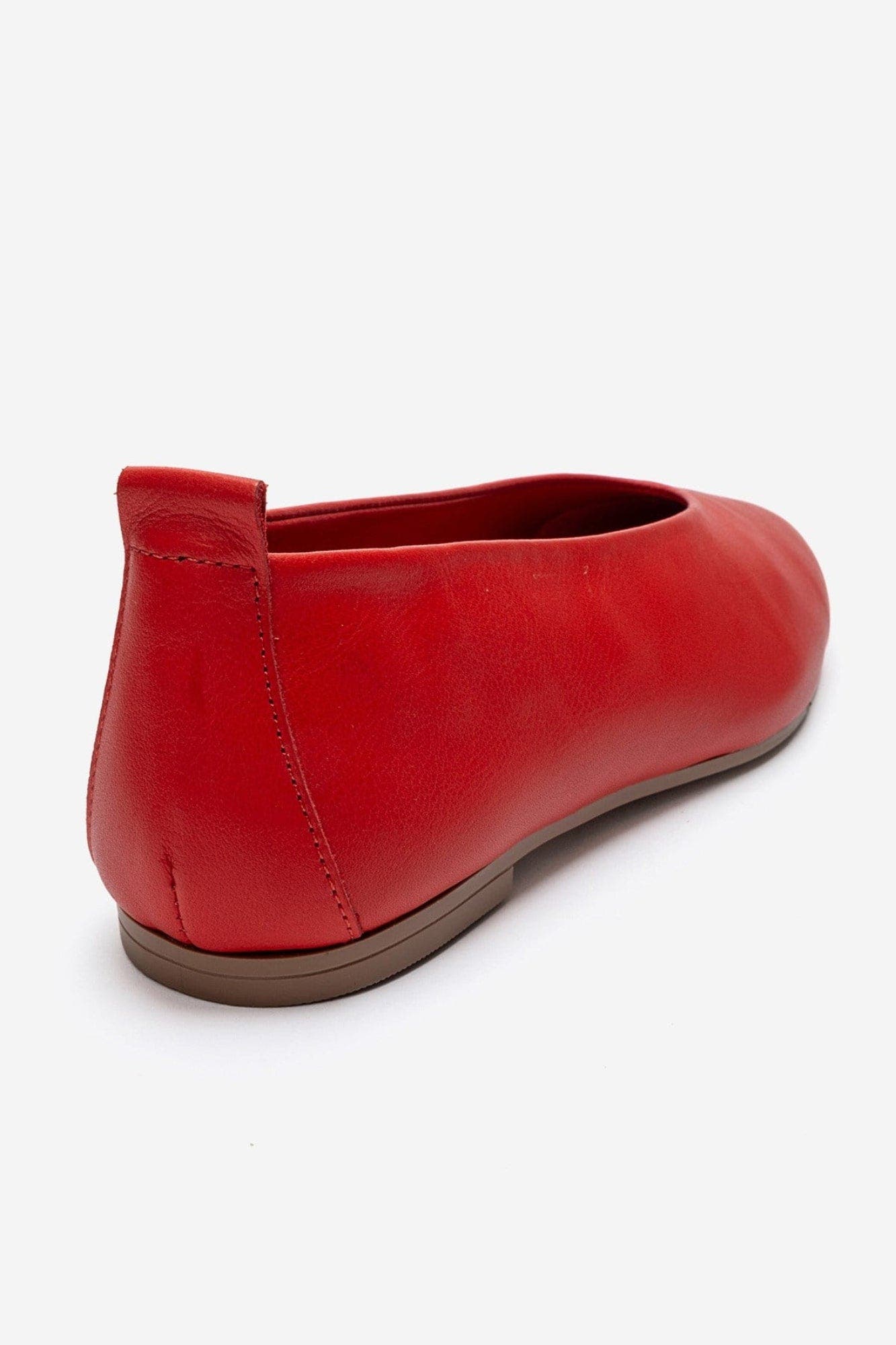 Jenas Leather Ballet Flat, Alternate, color, Red
