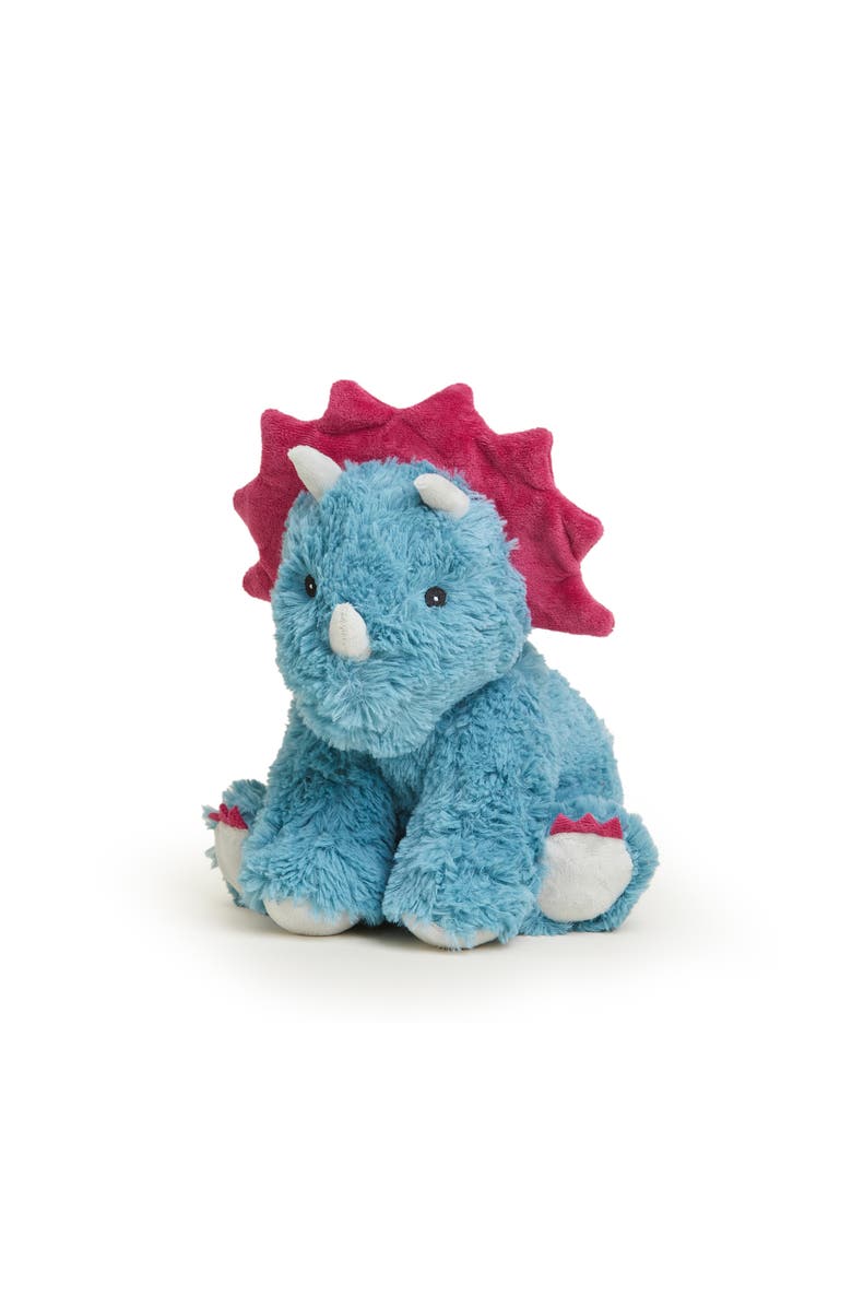 Warmies Triceratops Plush Toy, Main, color, Turquoise/Aqua
