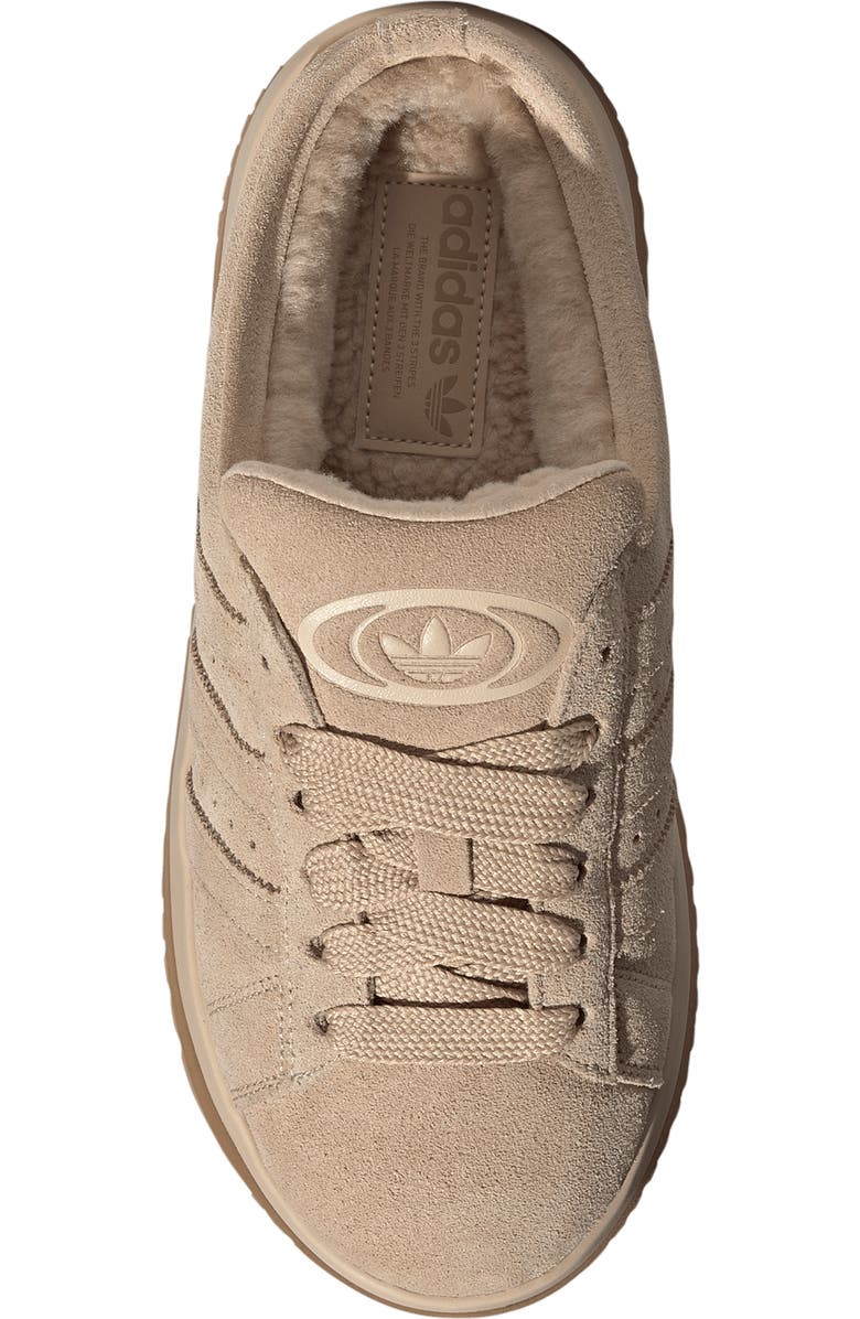 adidas Campus 00s Winter Low Sneaker Mule, Alternate, color, Magic Beige/ Magic Beige/ Gum