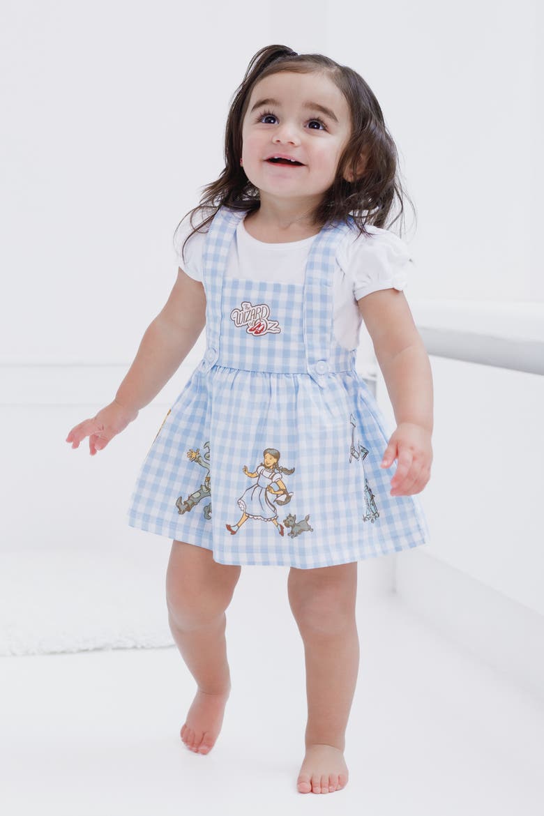 Jumper Dress and Top Set, Alternate, color, Dorothy Blue Bodysuit