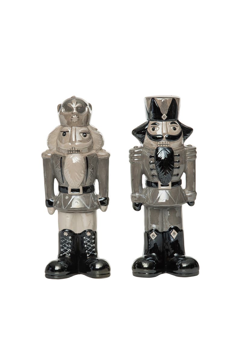 Transpac Large Dol Elegant Nutcracker Figurine Set of 2 Christmas Decor, Main, color, Multi