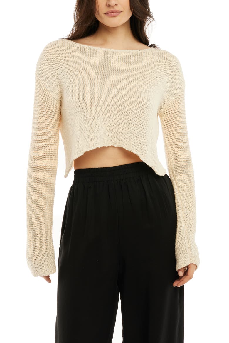 Sawyer Lightweight Sweater, Main, color, Ivory