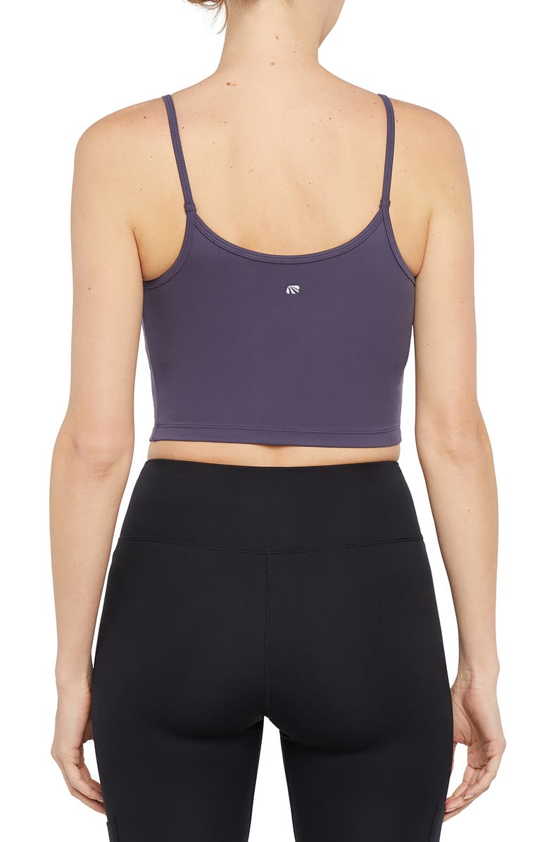 MARIKA Paige Longline Ruched Bralette, Alternate, color, Graystone