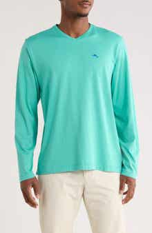 Tommy Bahama Bali Skyline Long Sleeve V-Neck T-Shirt