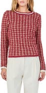 Endless Rose Texture Check Sweater