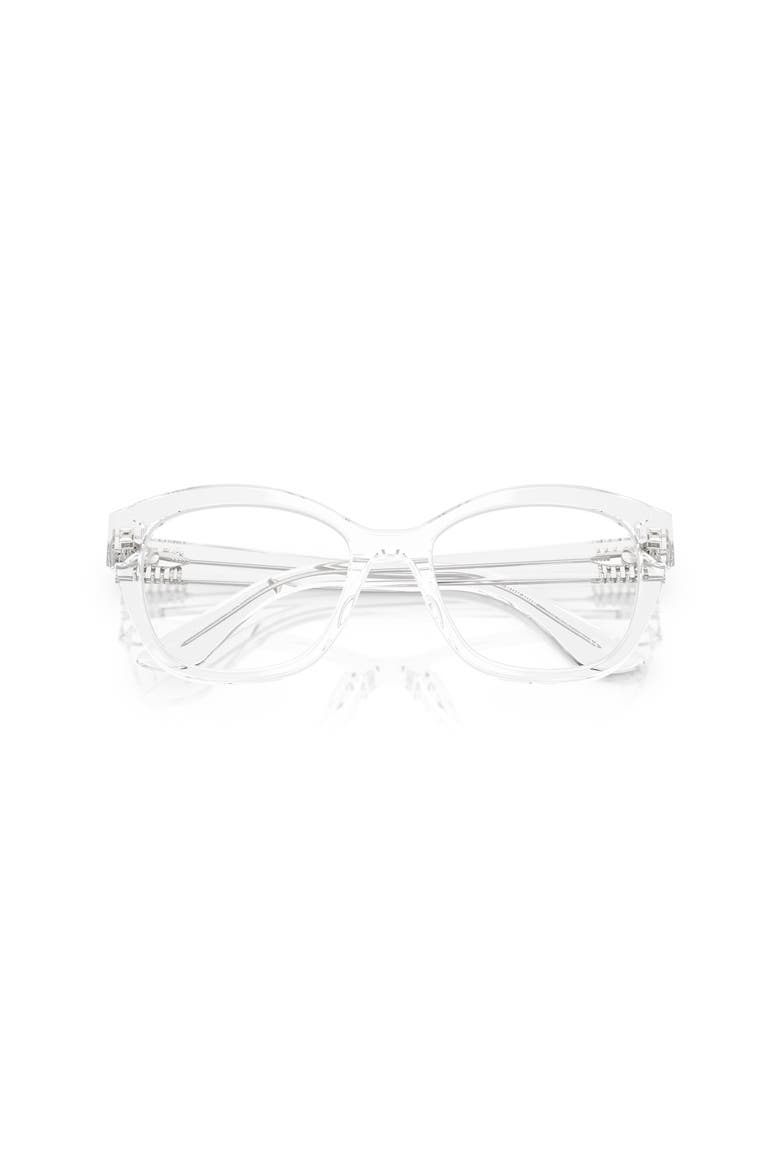 54mm Square optical glasses, Alternate, color, Transparent