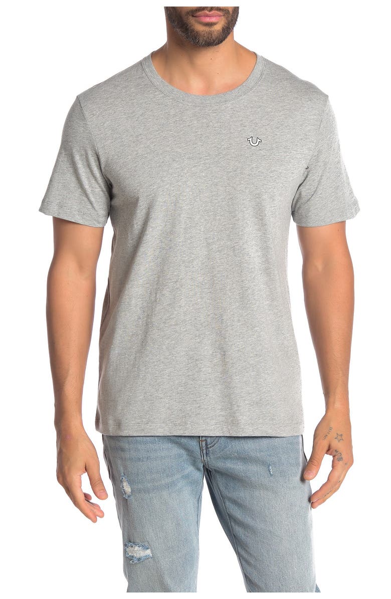 True Religion Buddha Print Crew Neck T-Shirt, Main, color,