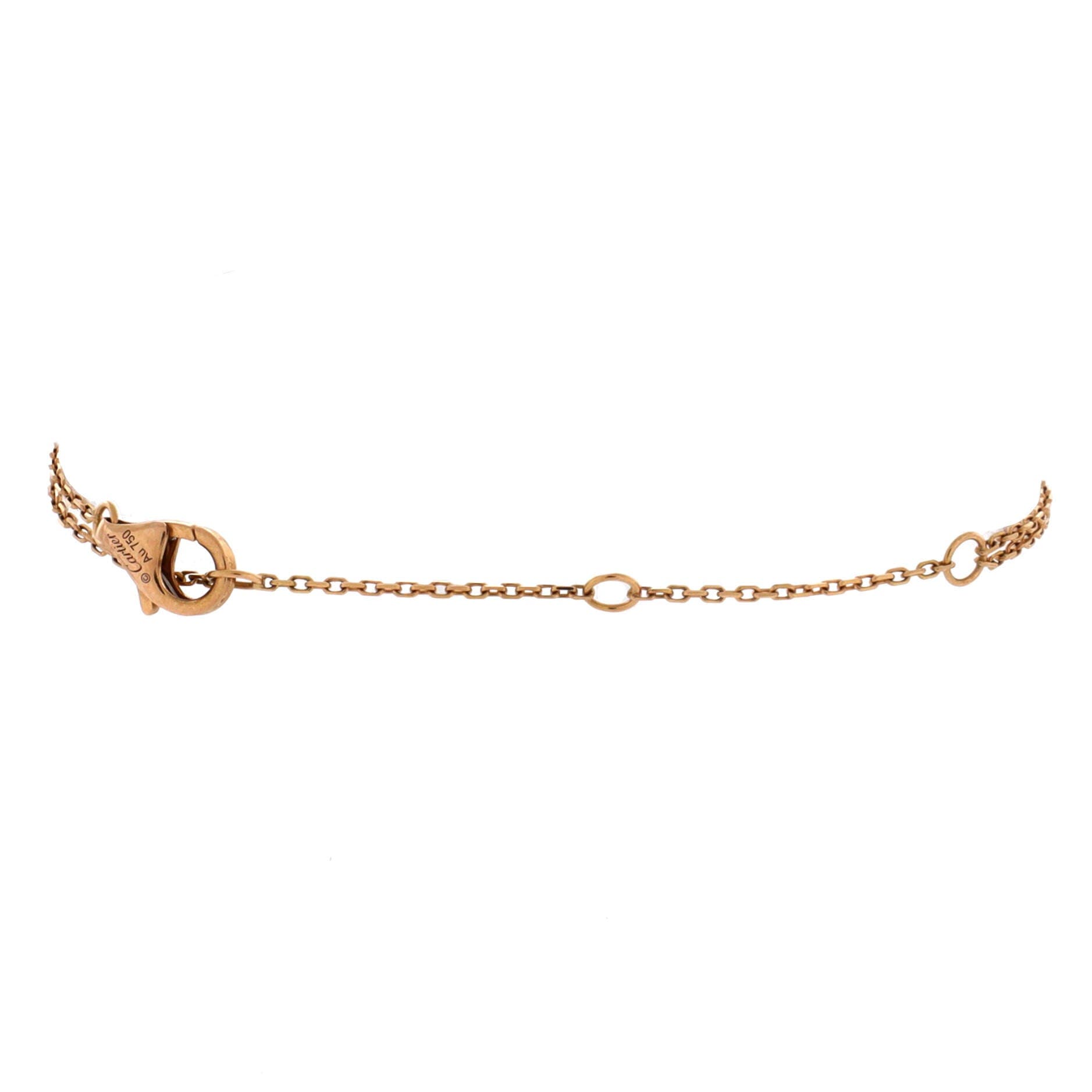 Trinity Chain Bracelet 18K Tricolor Gold and Diamonds, Alternate, color, Metallic Gold