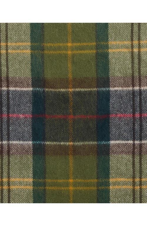 Barbour Serena Tartan Scarf Accessories In Green