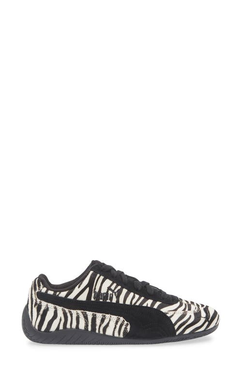 Puma Speedcat Zebra Print Genuine Calf Hair Sneaker