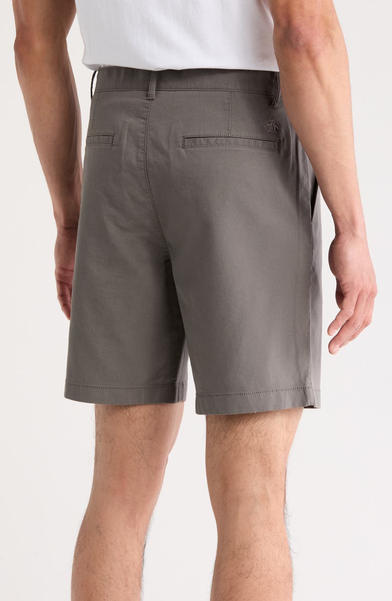 Original Penguin 9 Stretch Bedford Shorts, Alternate, color, Castlerock