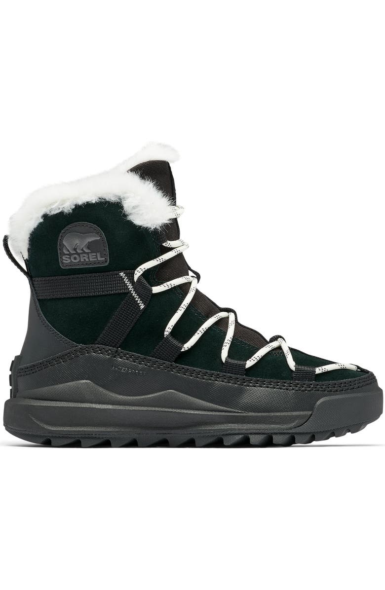 SOREL ONA<sup>™</sup> RMX Glacy Plus Waterproof Boot, Alternate, color, Black/ Sea Salt