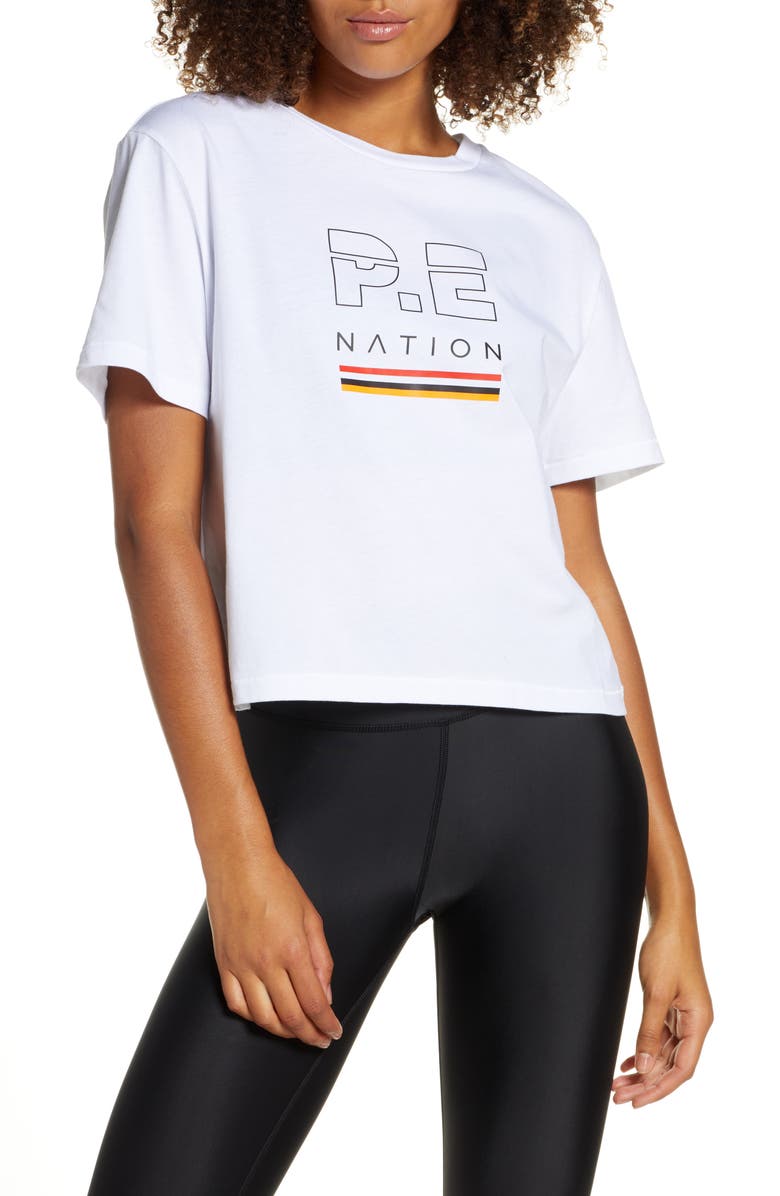 P.E Nation Ignition Cropped Tee, Main, color,