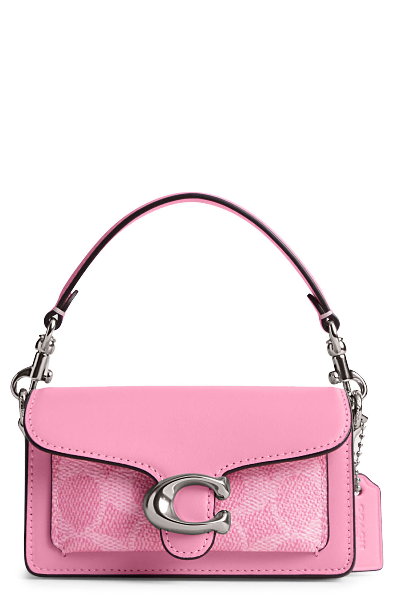 COACH Tabby Signature Canvas & Leather Shoulder Bag, Main, color, 