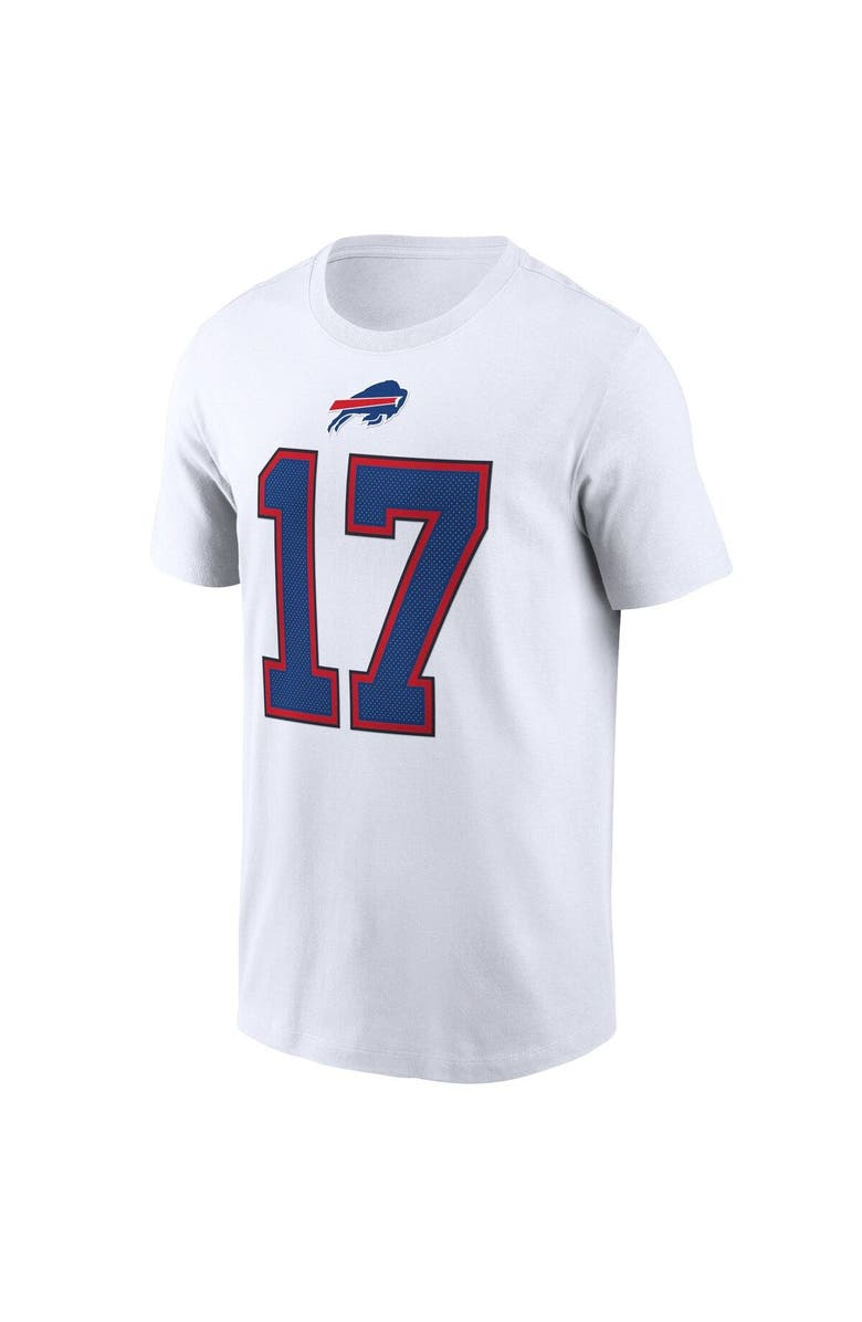 Nike Men's Nike Josh Allen White Buffalo Bills Name & Number T-Shirt, Alternate, color, 