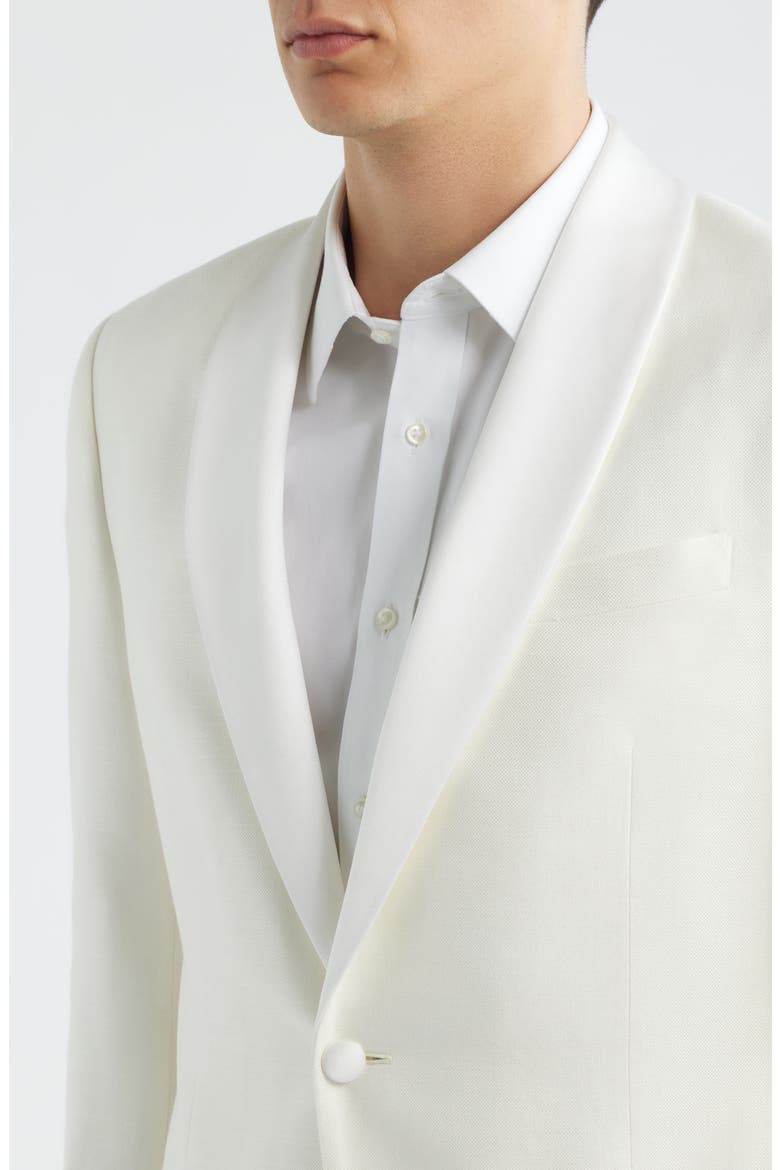 Shawl Collar Dinner jacket, Alternate, color, SOLID WHITE