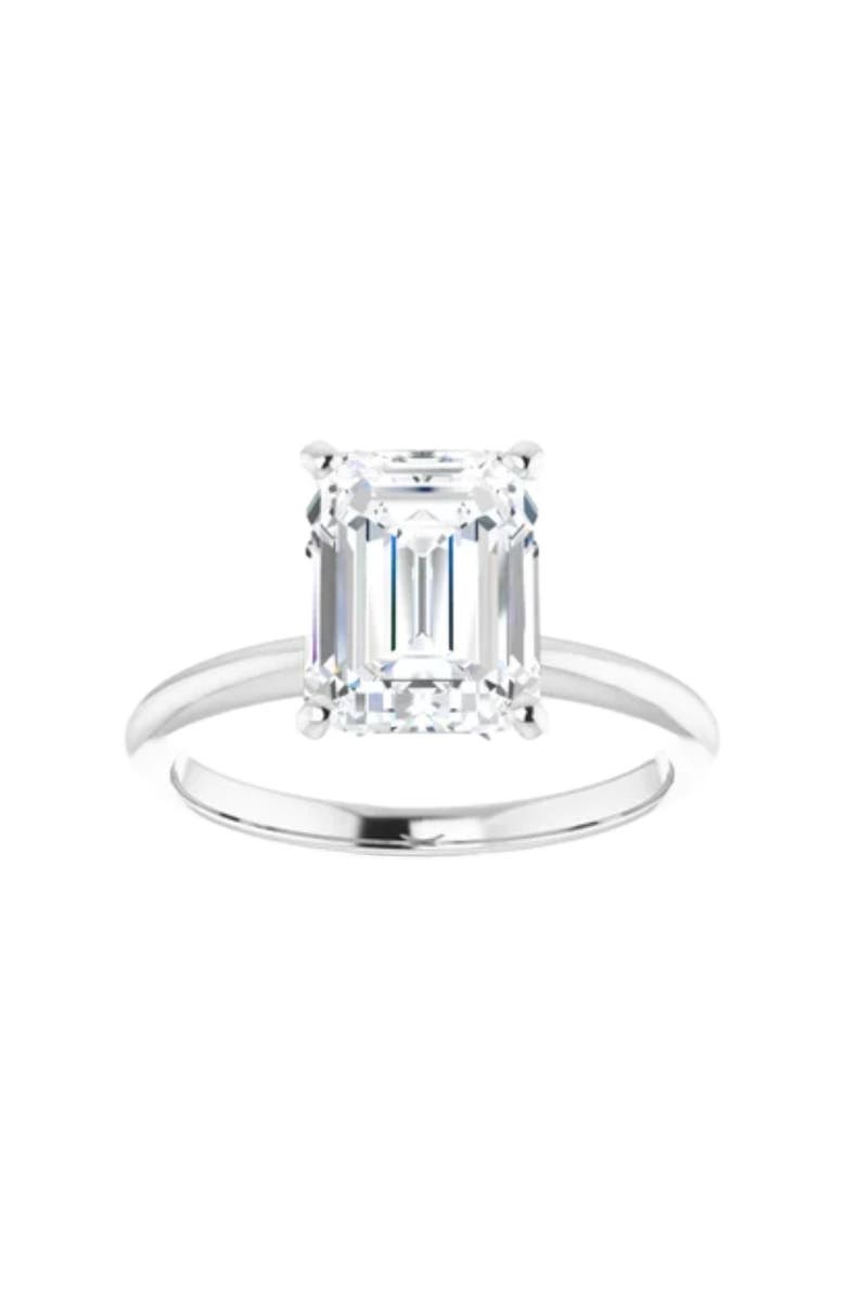 Bliss Diamond 3.00Ct Platinum Certified Lab Grown Emerald Cut Diamond Engagement Ring, Main, color,