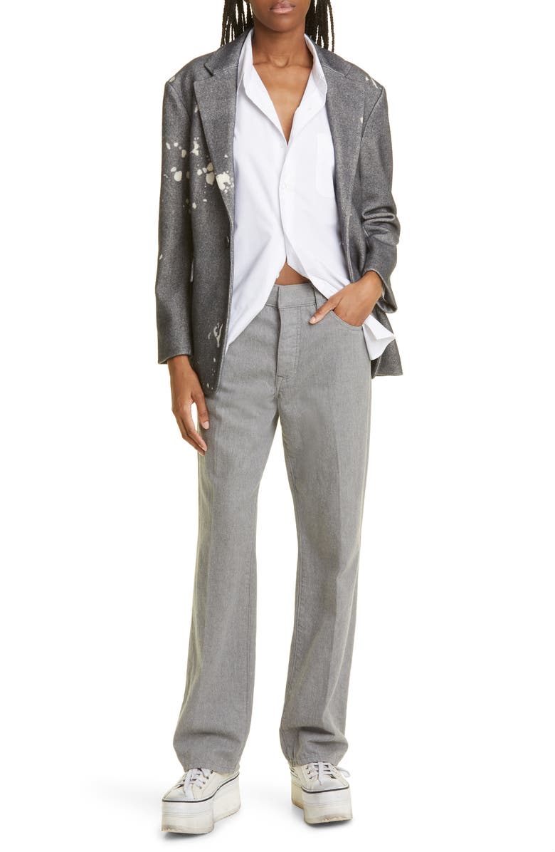 R13 Paint Splatter Virgin Wool Shrunken Blazer, Alternate, color, 