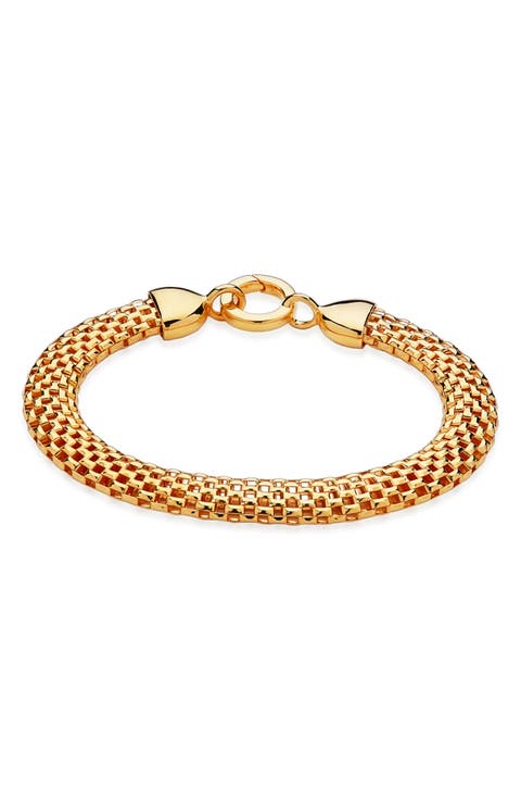 Heirloom Woven Wide Chain Bracelet