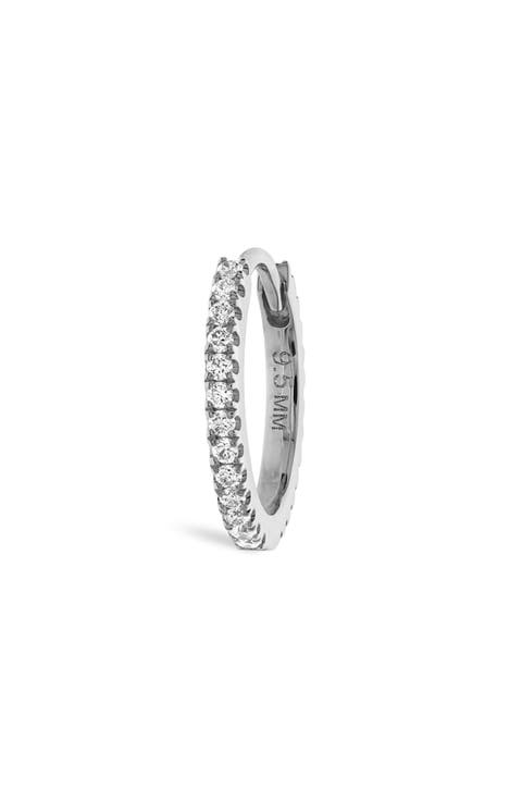 Diamond Eternity Single Clicker Hoop Earring