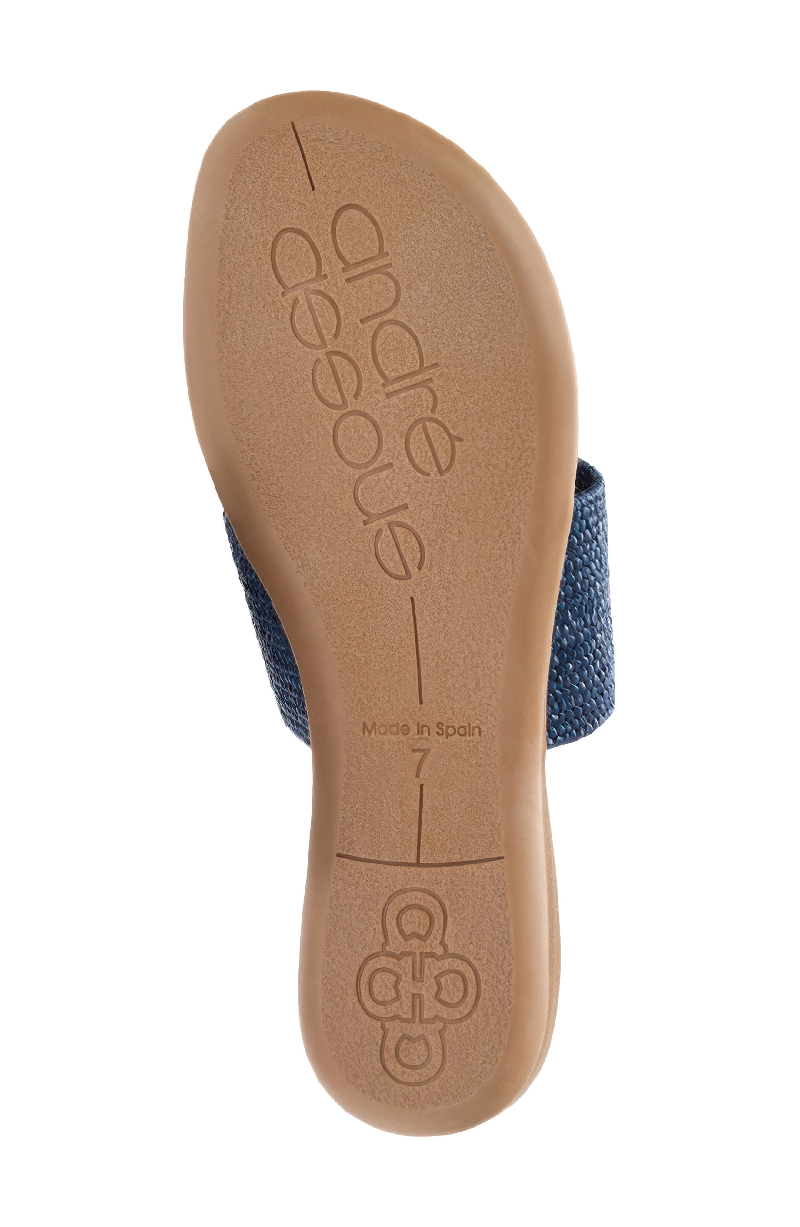 André Assous Nixi Slide Sandal, Alternate, color, Navy