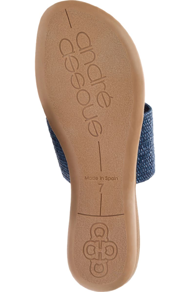 André Assous Nixi Slide Sandal, Alternate, color, Navy