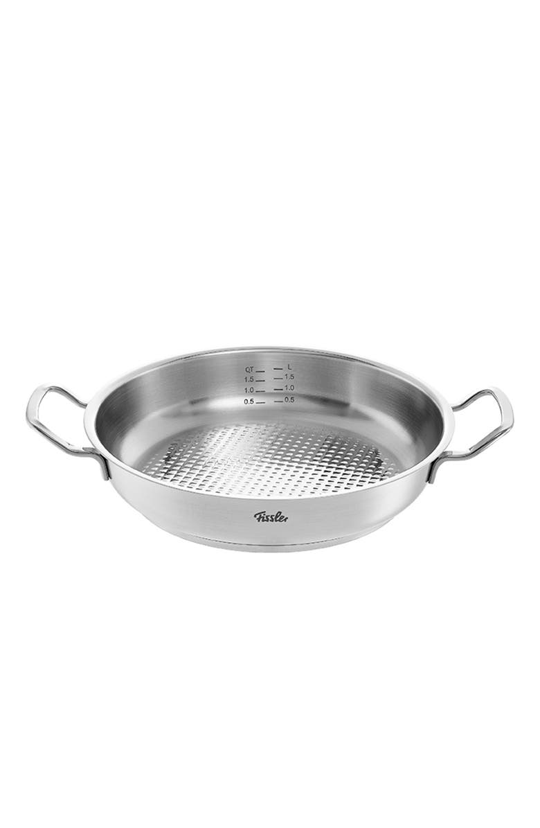 Fissler Original-Profi Collection Stainless Steel Serving Pan with High Dome Metal Lid, Alternate, color, Stainless Steel