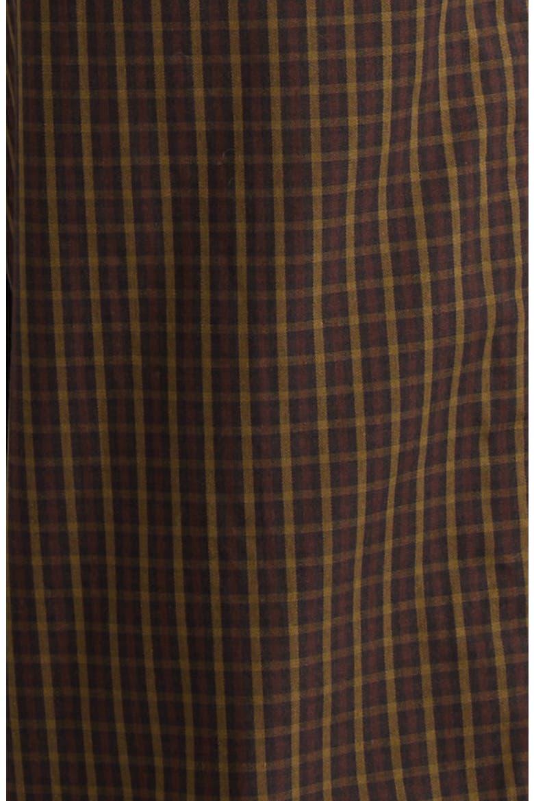 Grid Warm Up Track Pants, Alternate, color, DK BROWN MULTI NYLON