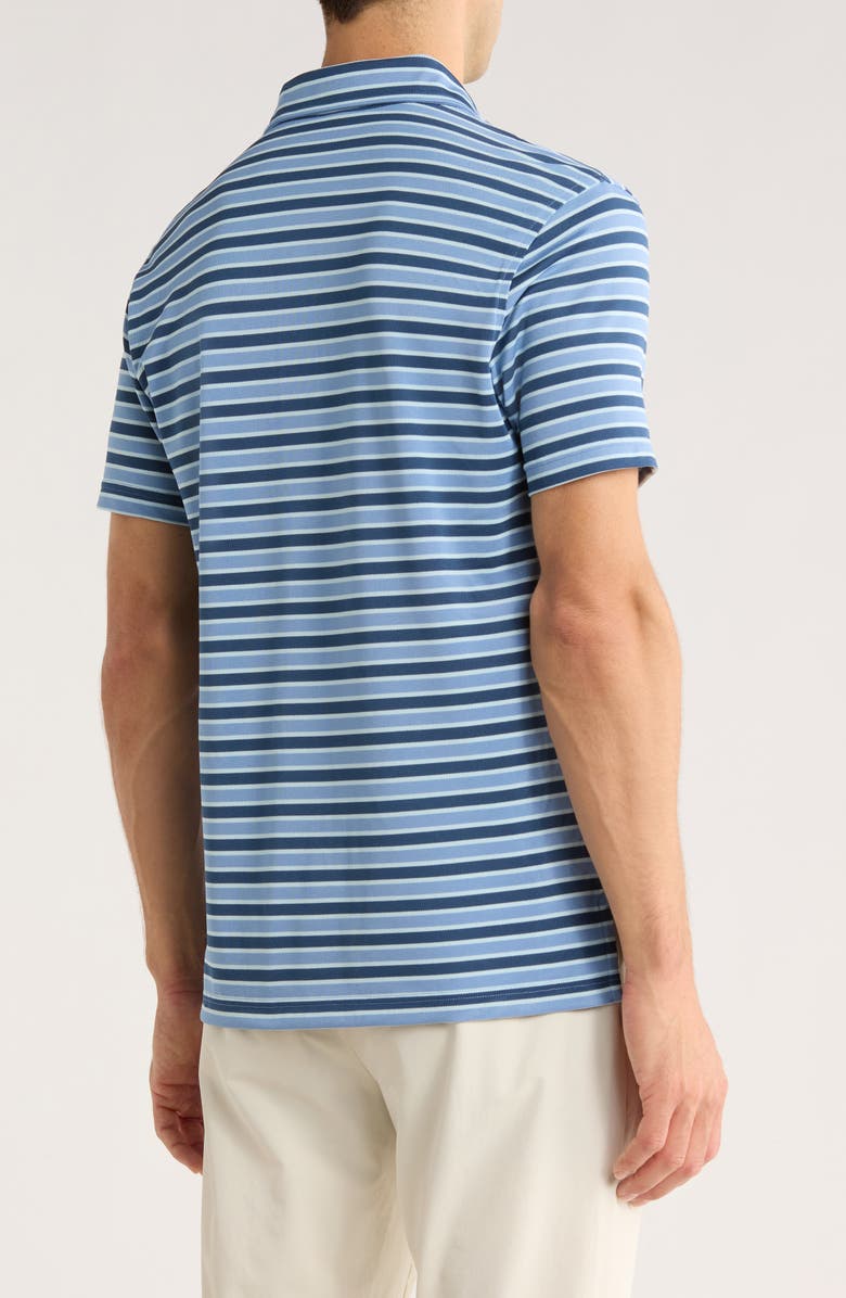 Brooks Brothers Stripe Knit Polo, Alternate, color, Blue Multi